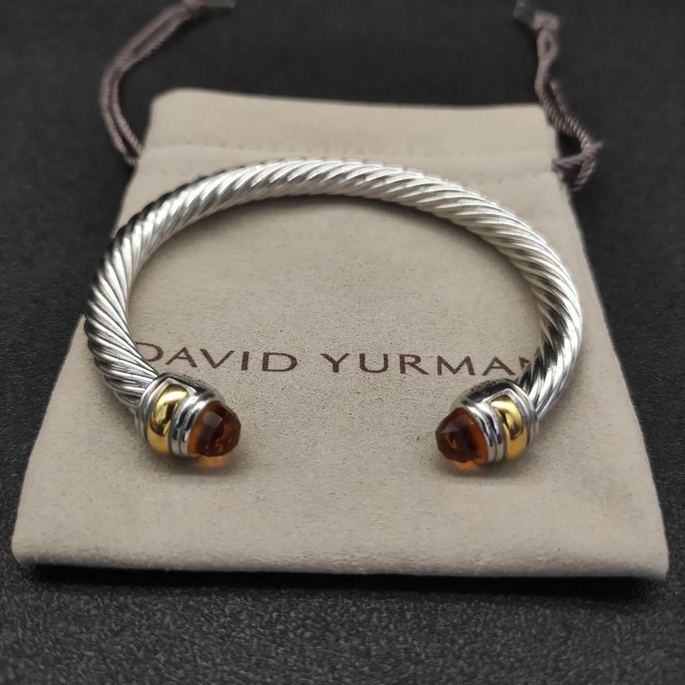 David Yurman 7mm Two-Tone Champagne Diamond bracelet